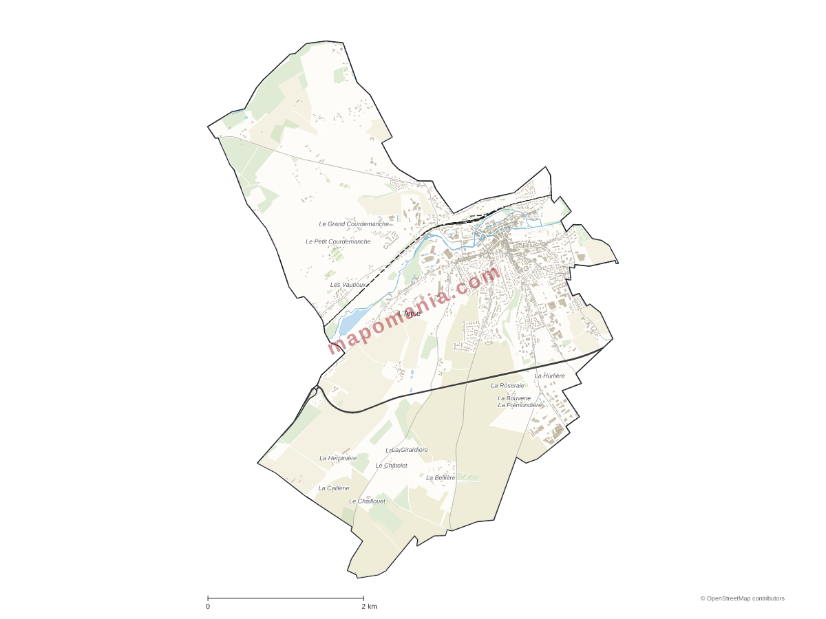Carte de L'Aigle à personnaliser