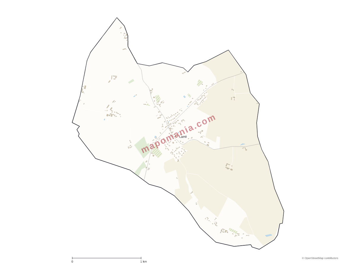 Carte de Larré à personnaliser