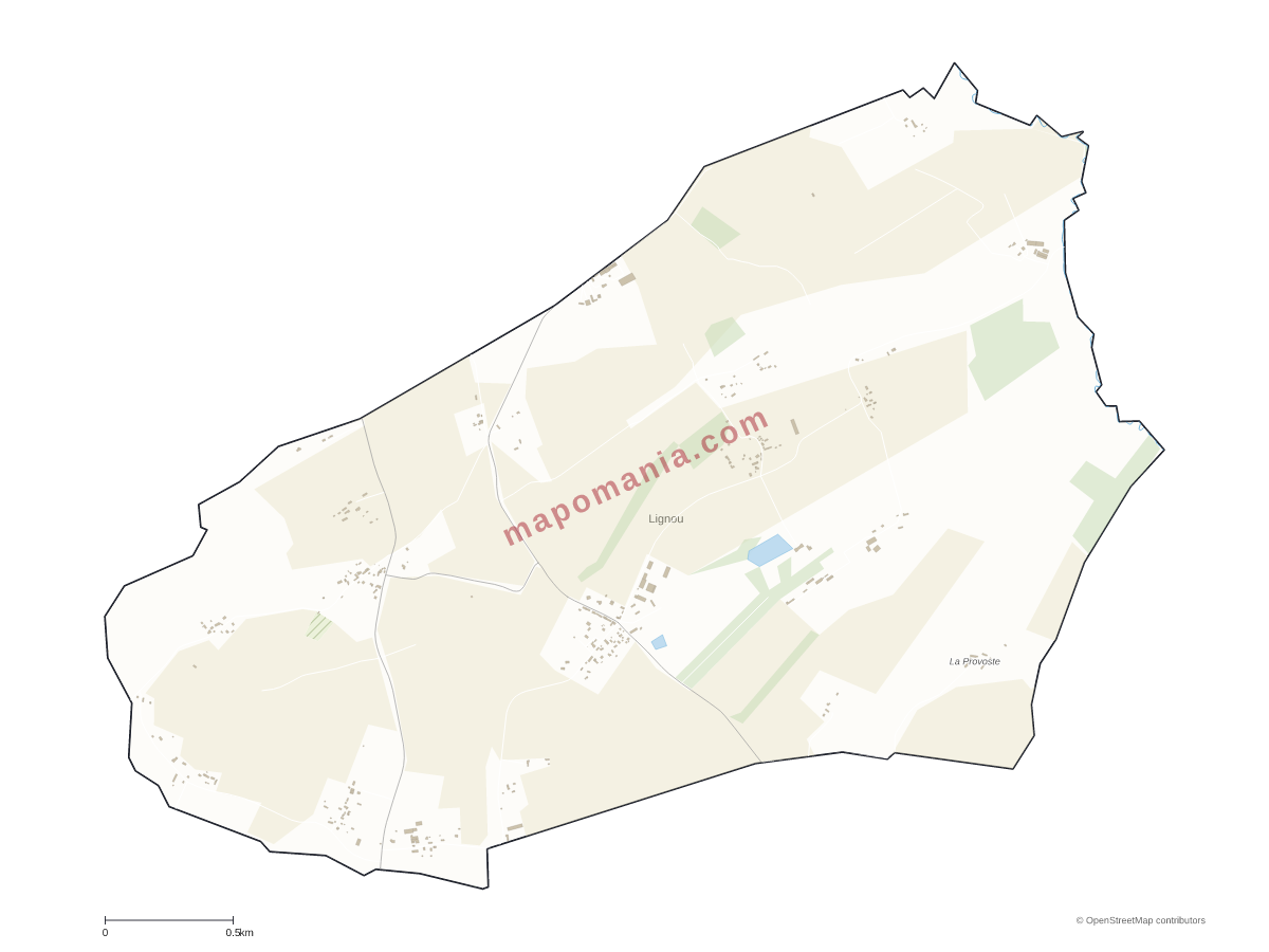Carte de Lignou à personnaliser