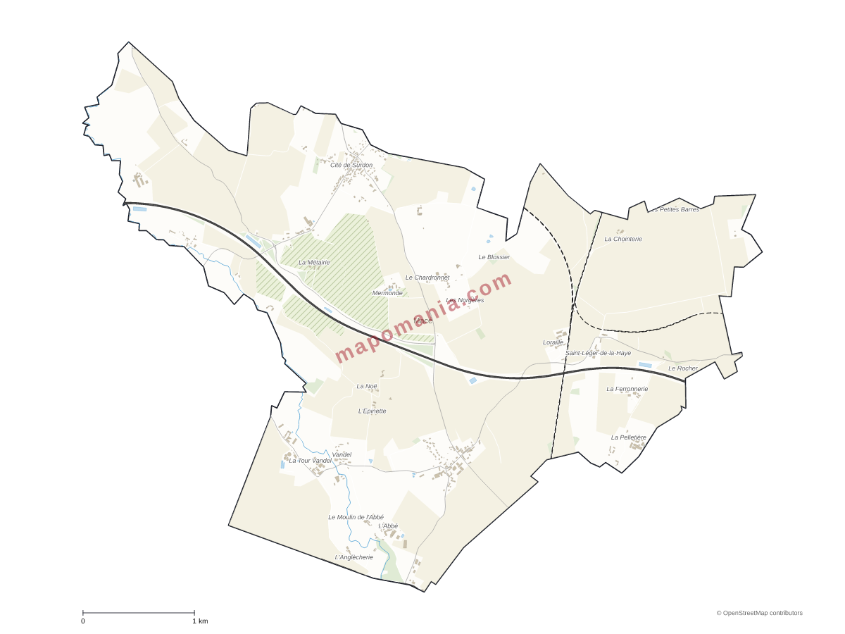 Carte de Macé à personnaliser