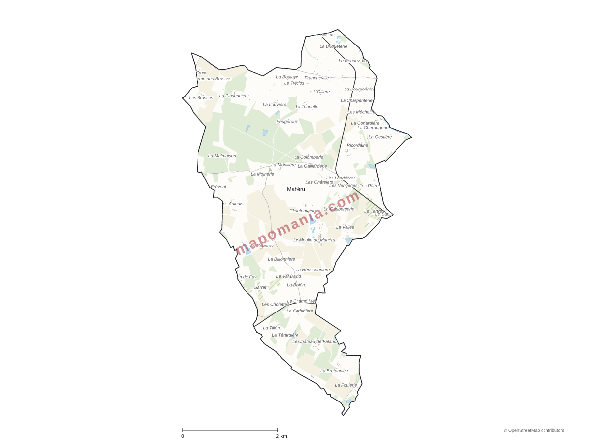 Carte de Mahéru à personnaliser