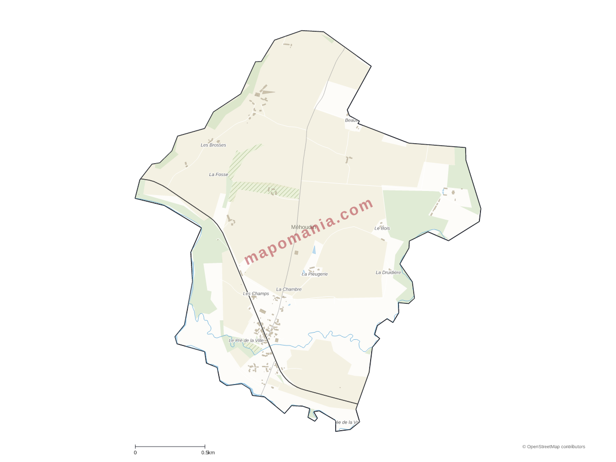 Carte de Méhoudin à personnaliser