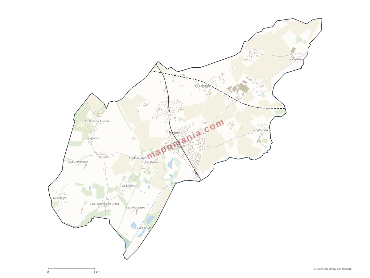 Carte de Messei à personnaliser