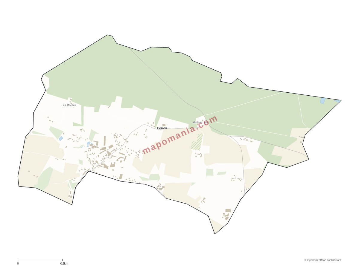 Carte de Perrou à personnaliser