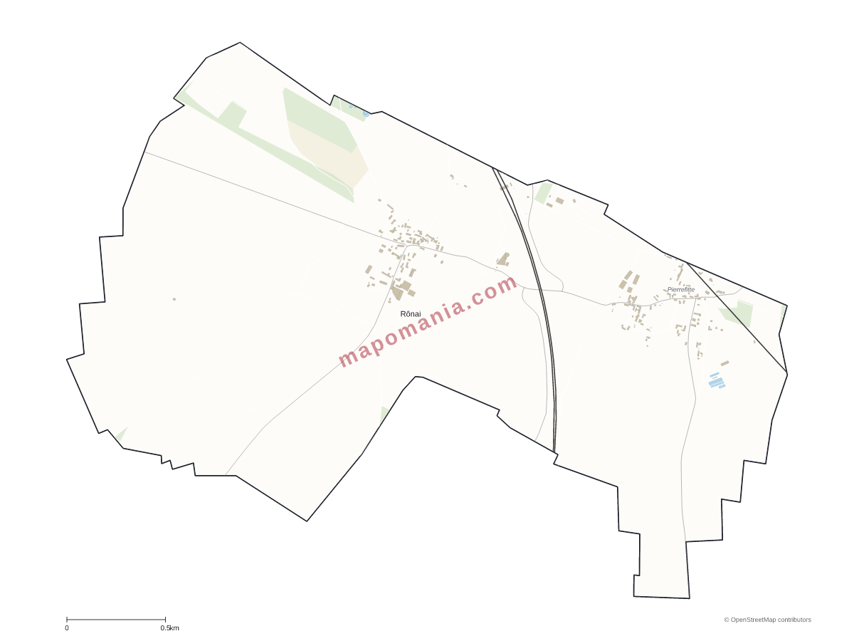Carte de Rônai à personnaliser