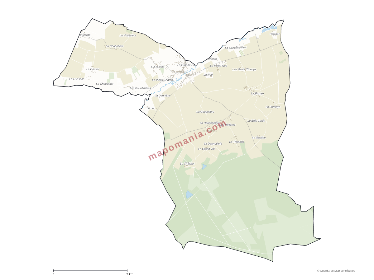 Carte de Les Aspres à personnaliser