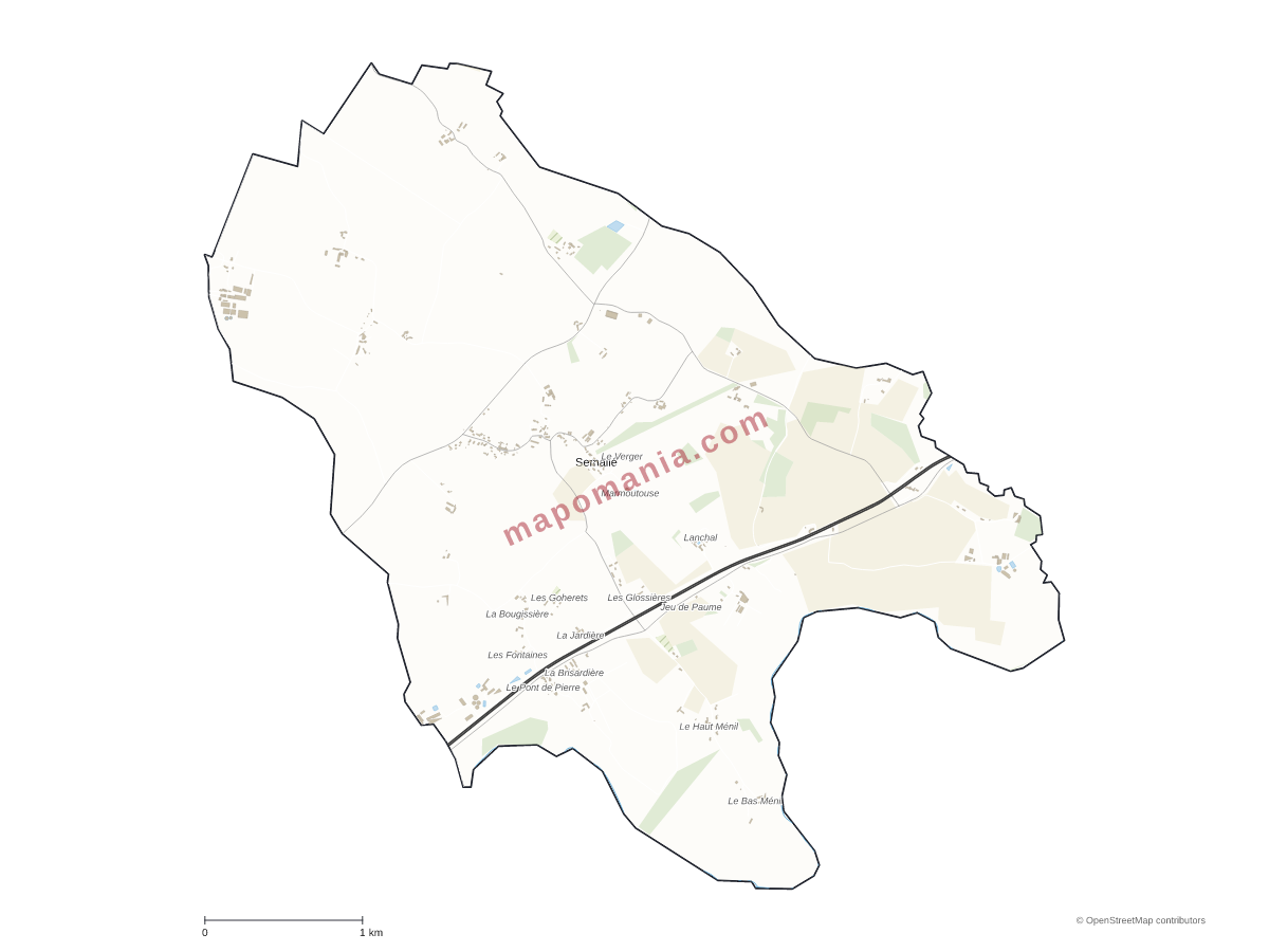 Carte de Semallé à personnaliser