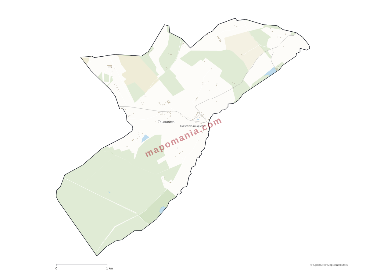 Carte de Touquettes à personnaliser