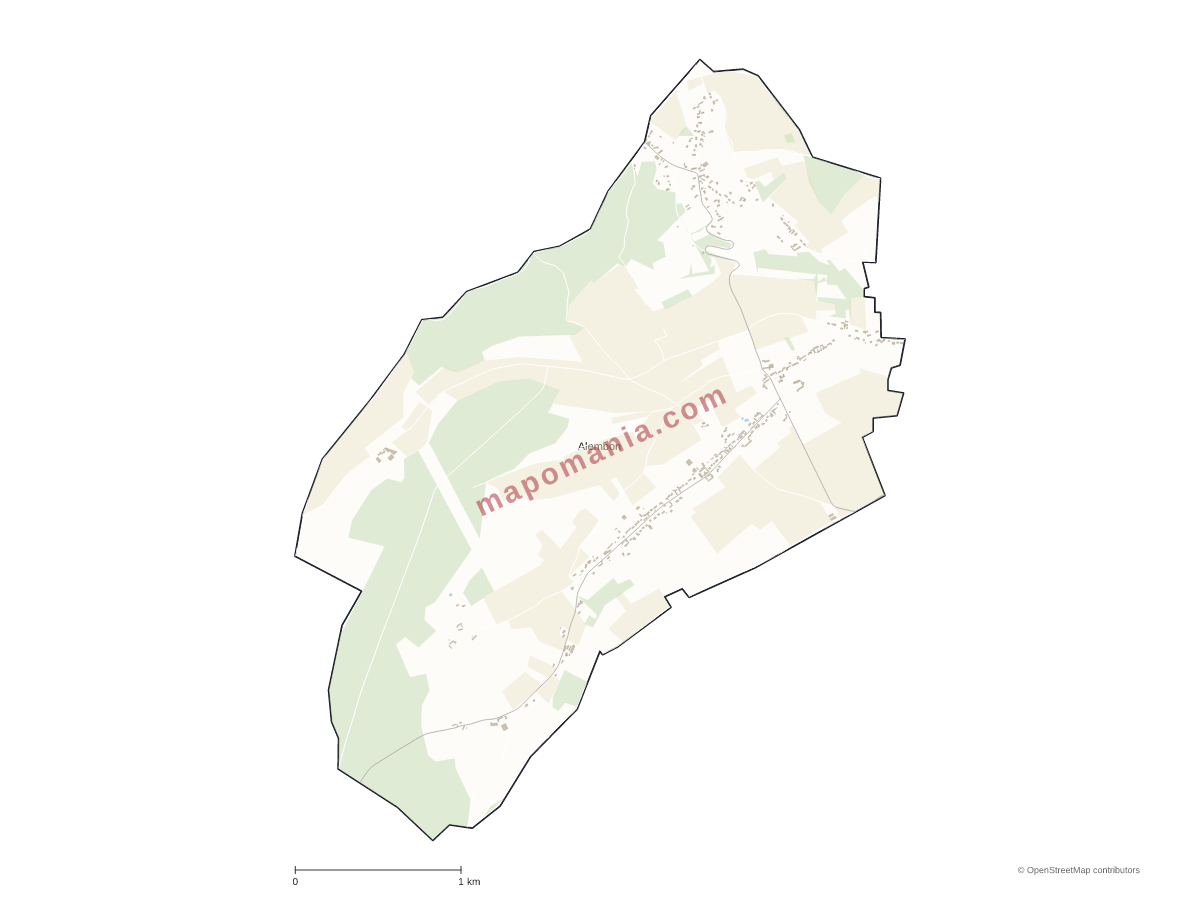 Carte de Alembon à personnaliser