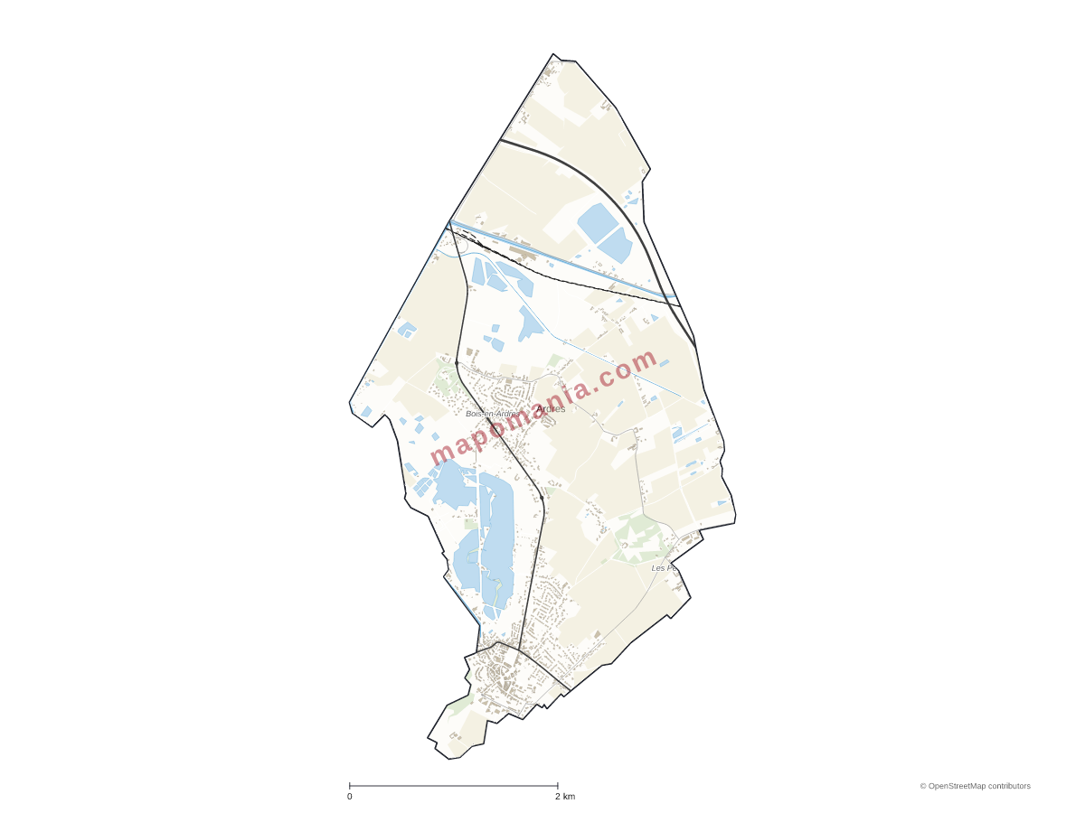 Carte de Ardres à personnaliser