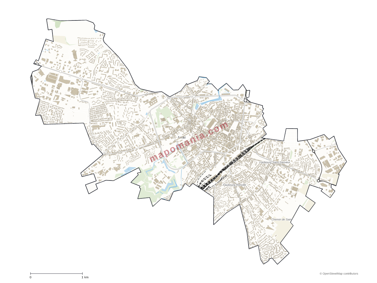 Carte de Arras à personnaliser