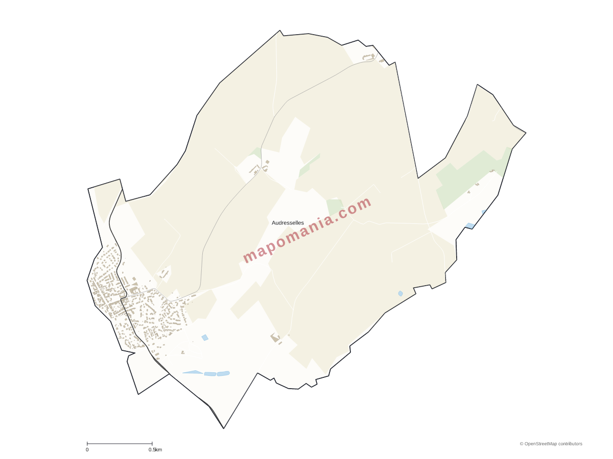 Carte de Audresselles à personnaliser