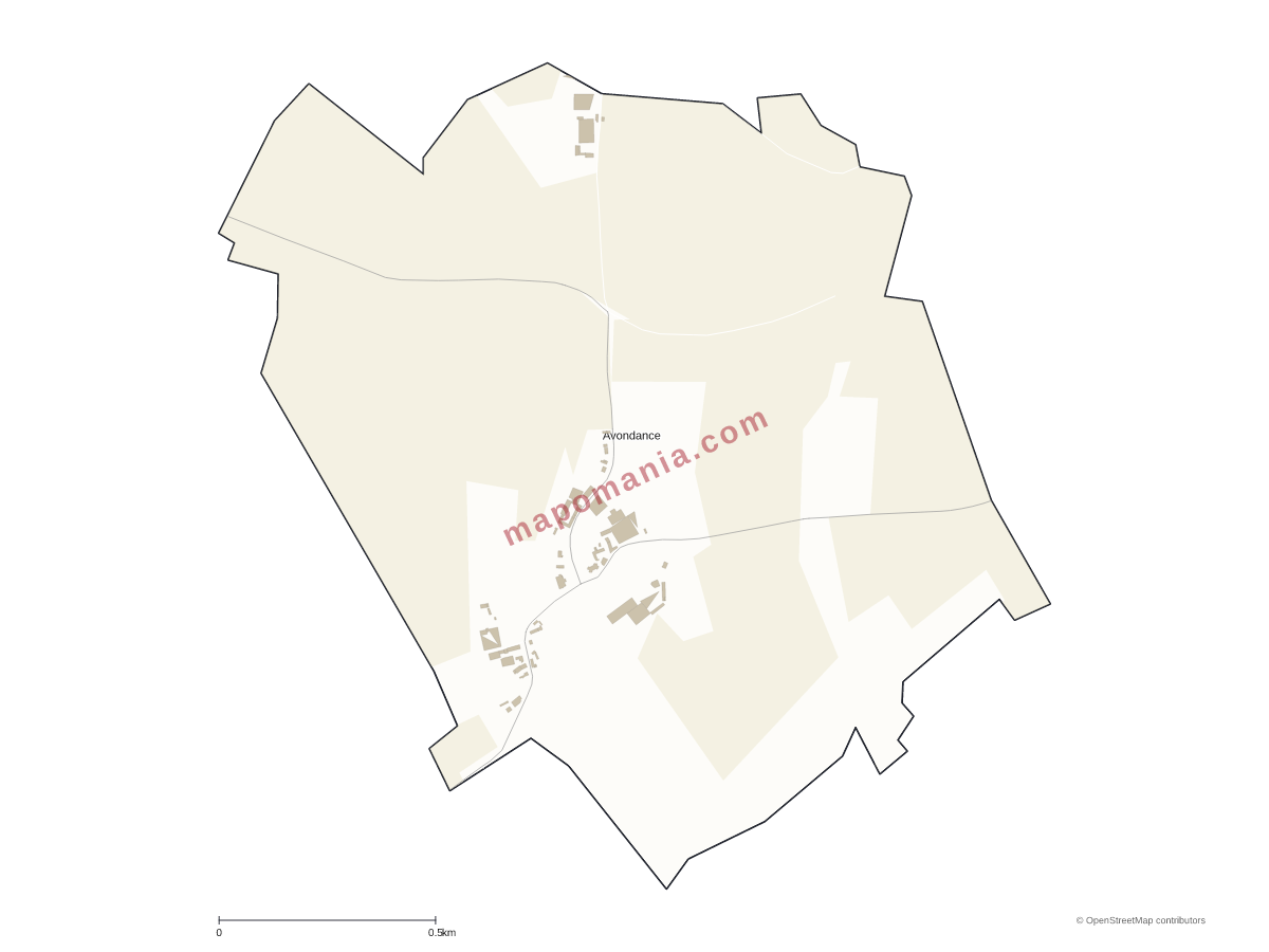 Carte de Avondance à personnaliser