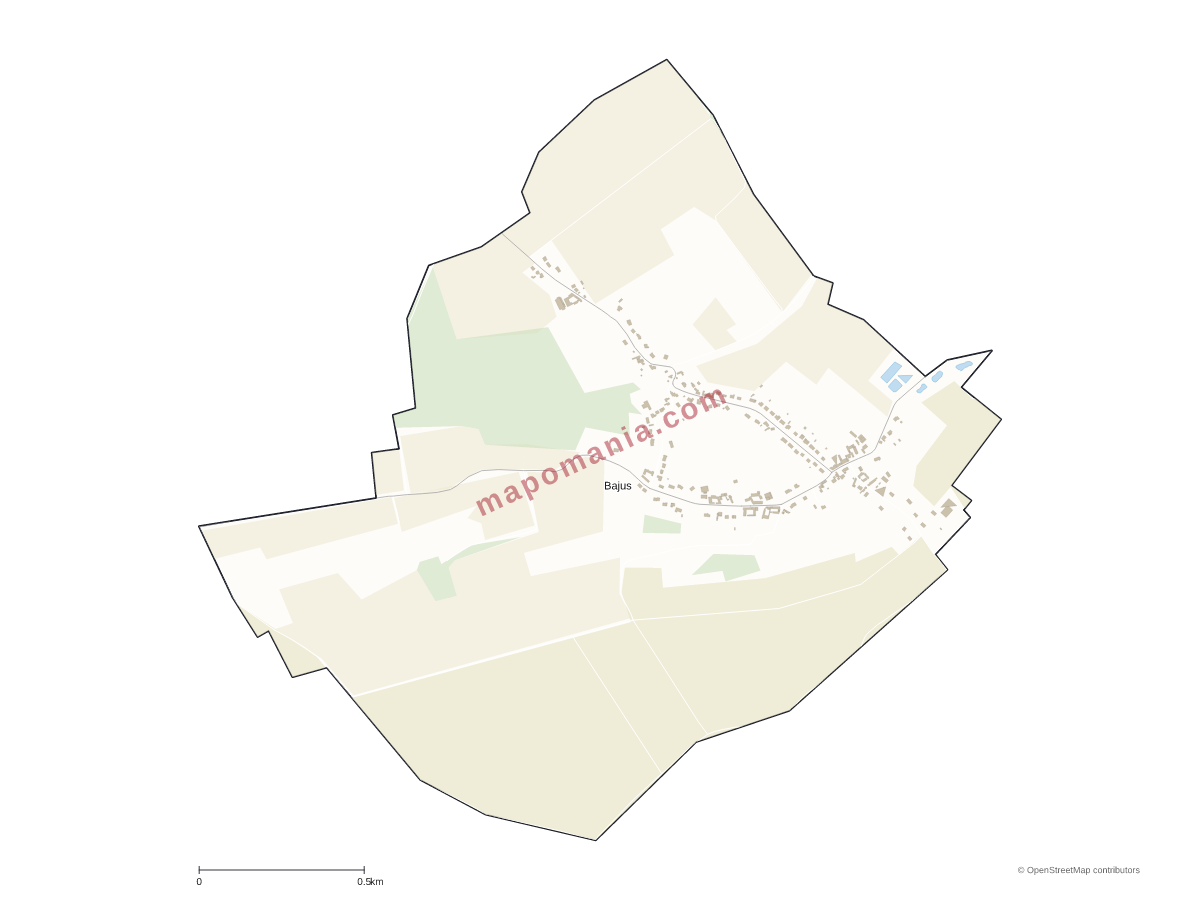 Carte de Bajus à personnaliser