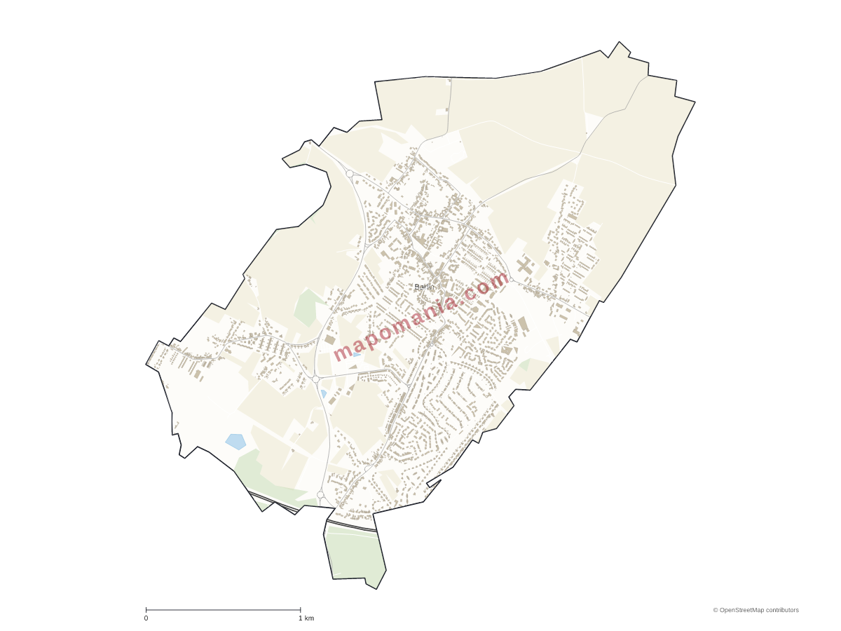 Carte de Barlin à personnaliser