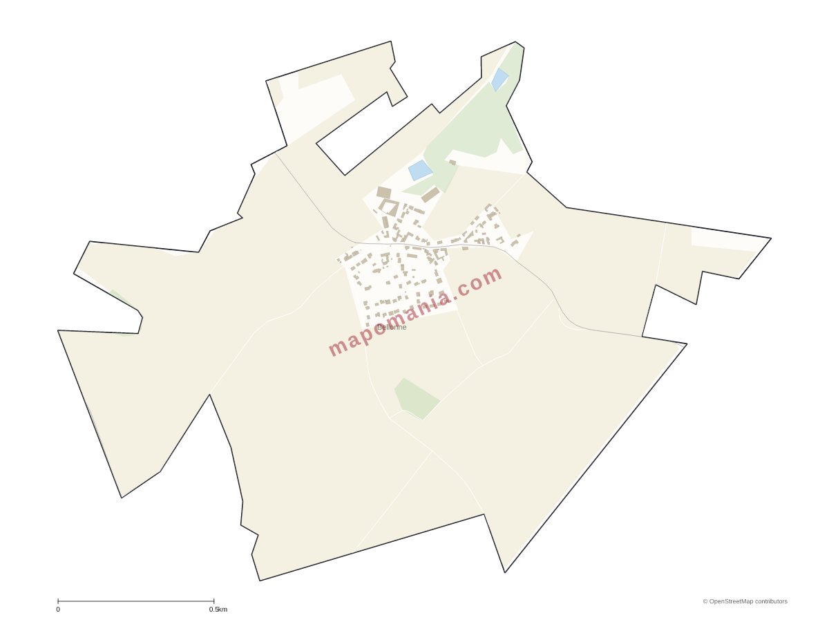 Carte de Bellonne à personnaliser