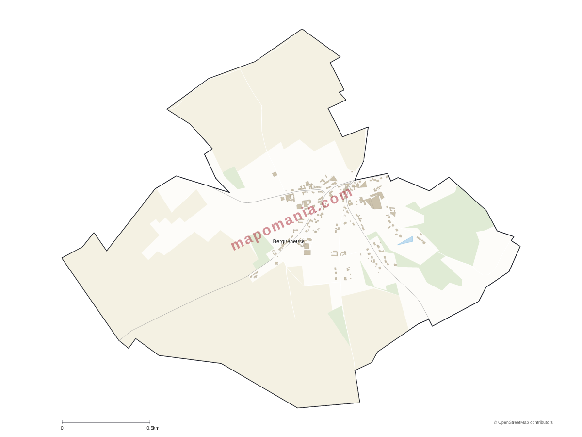 Carte de Bergueneuse à personnaliser