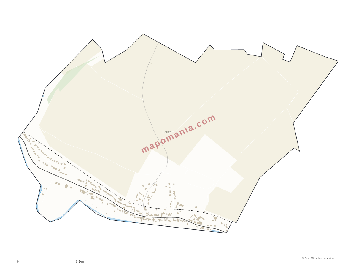 Carte de Beutin à personnaliser