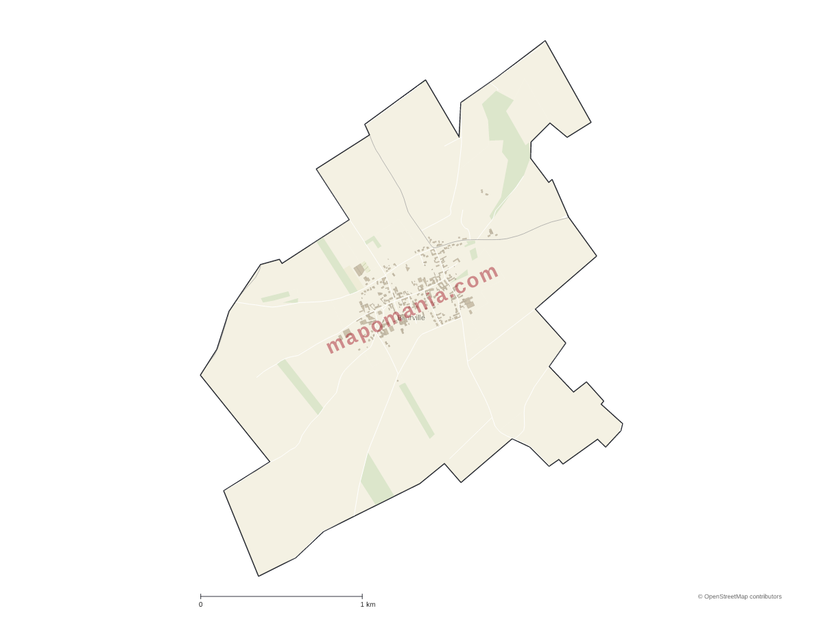 Carte de Blairville à personnaliser