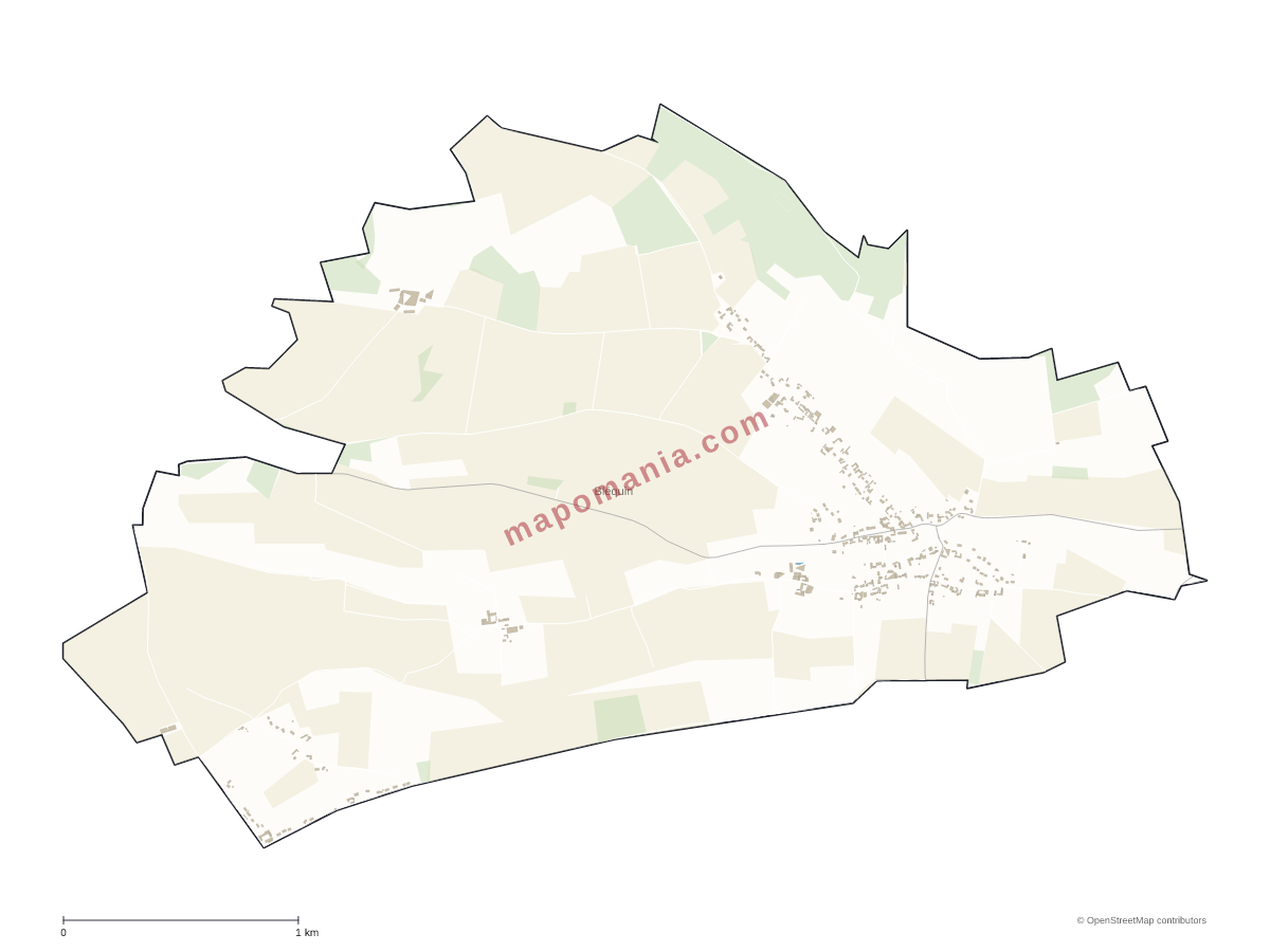 Carte de Bléquin à personnaliser