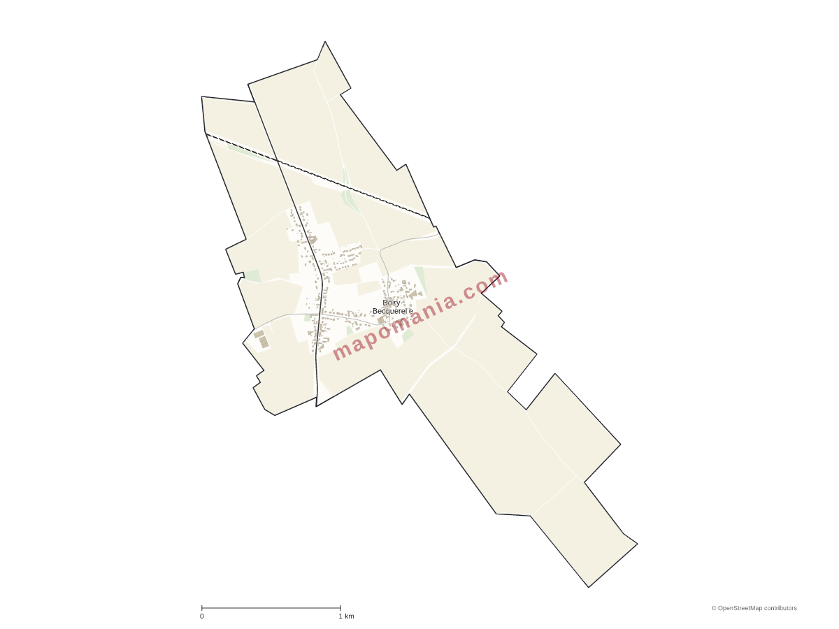 Carte de Boiry-Becquerelle à personnaliser
