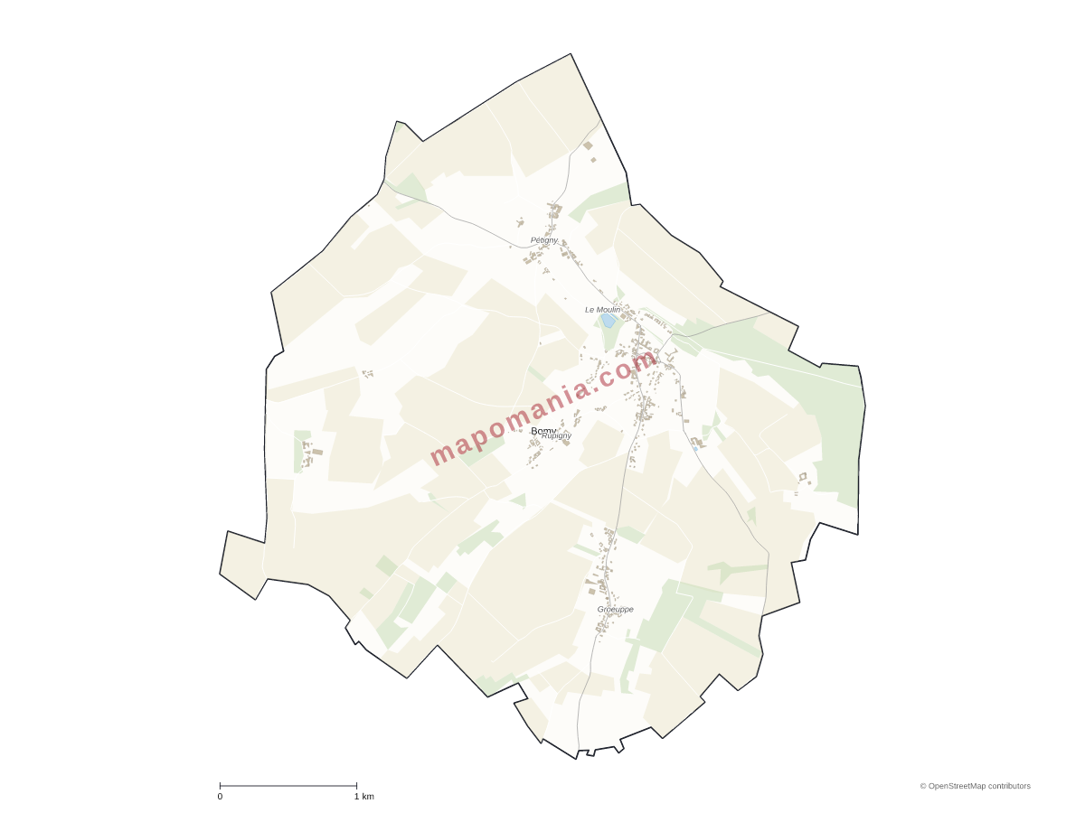 Carte de Bomy à personnaliser