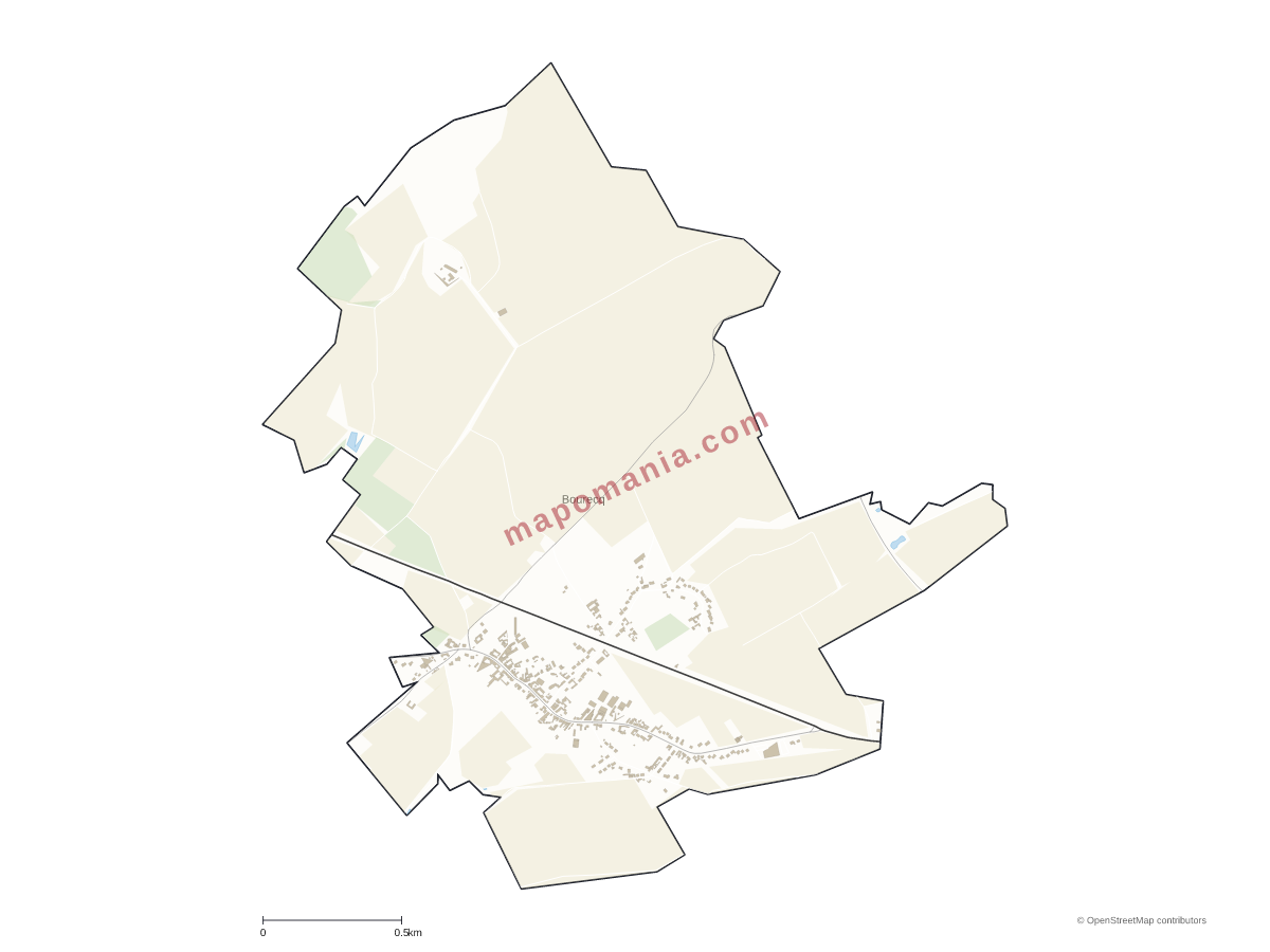 Carte de Bourecq à personnaliser