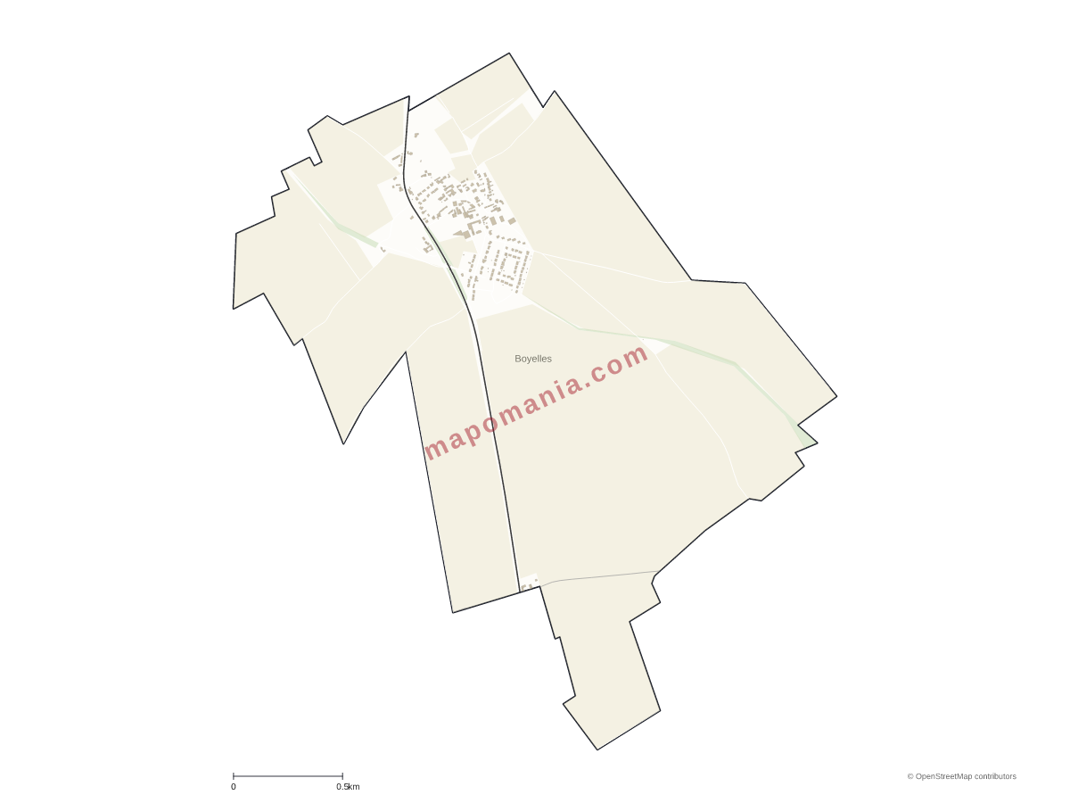 Carte de Boyelles à personnaliser