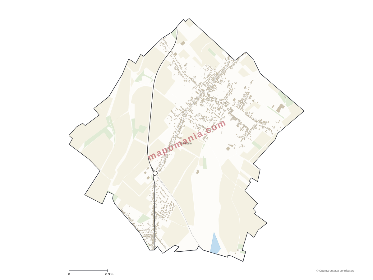 Carte de Burbure à personnaliser