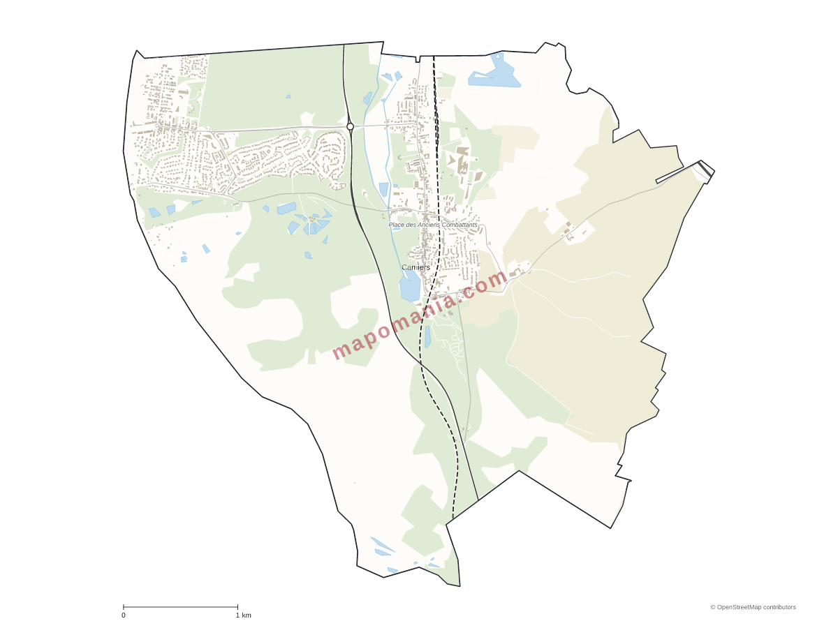Carte de Camiers à personnaliser