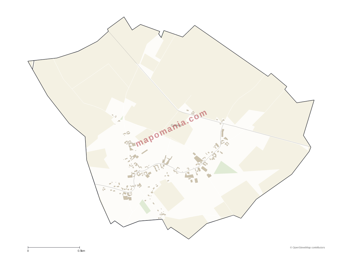 Carte de Canlers à personnaliser