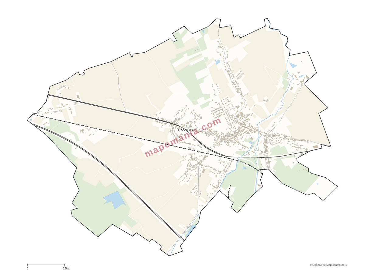 Carte de Chocques à personnaliser