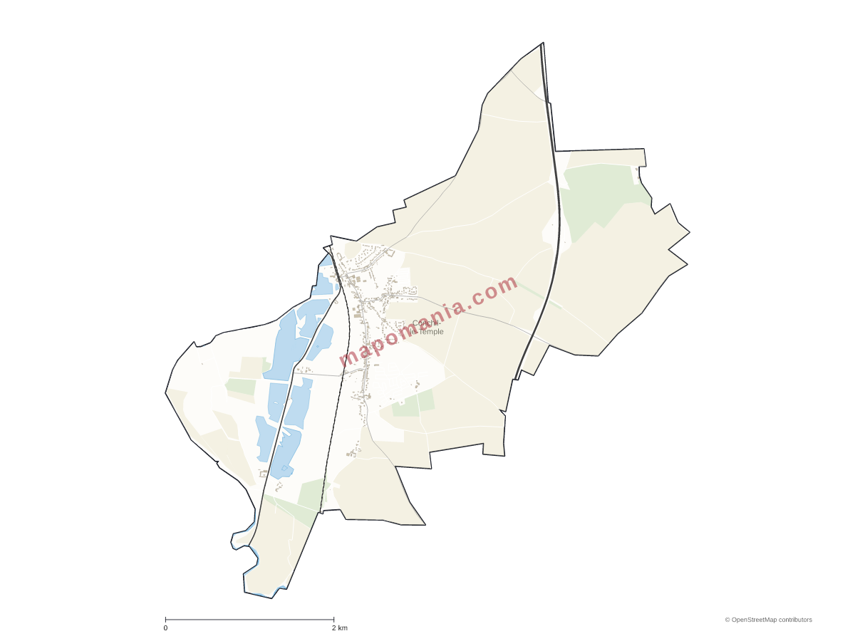Carte de Conchil-le-Temple à personnaliser