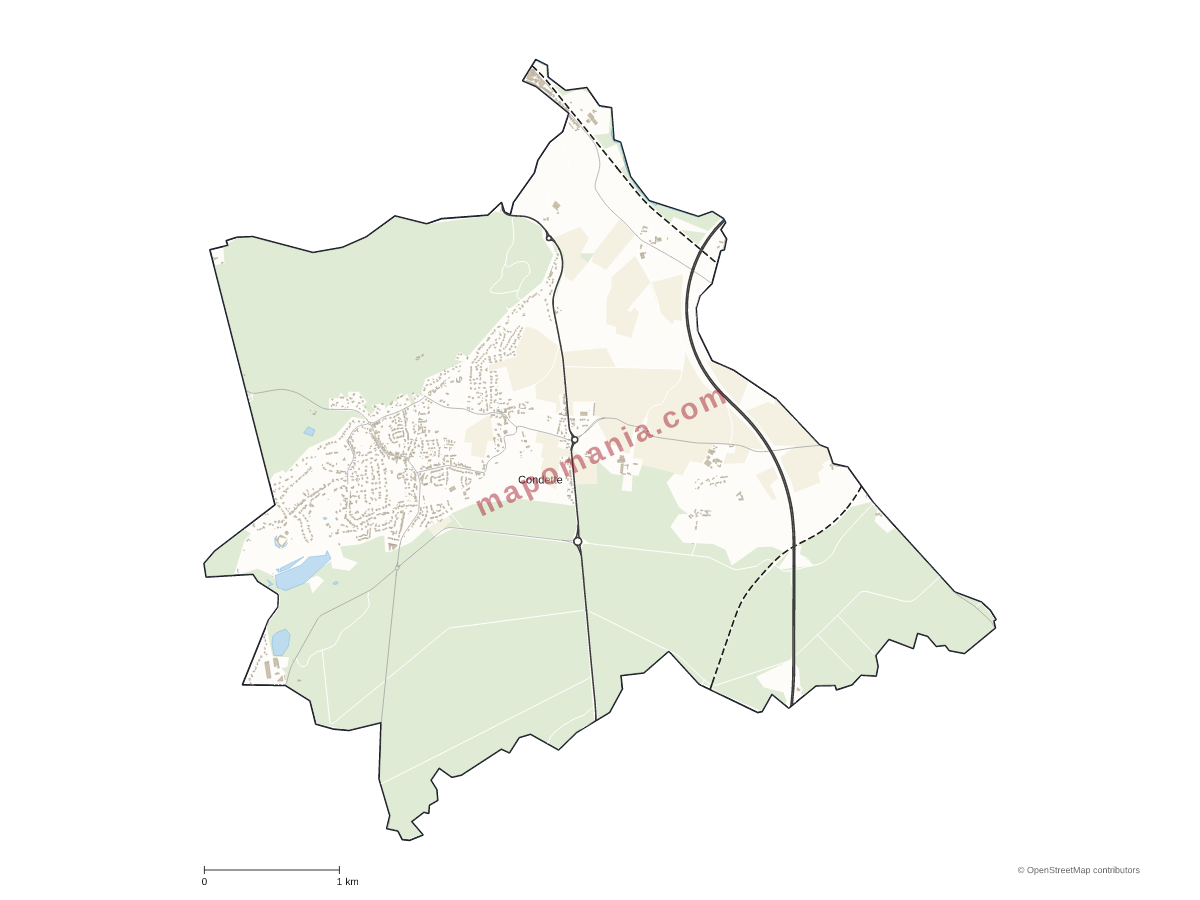 Carte de Condette à personnaliser