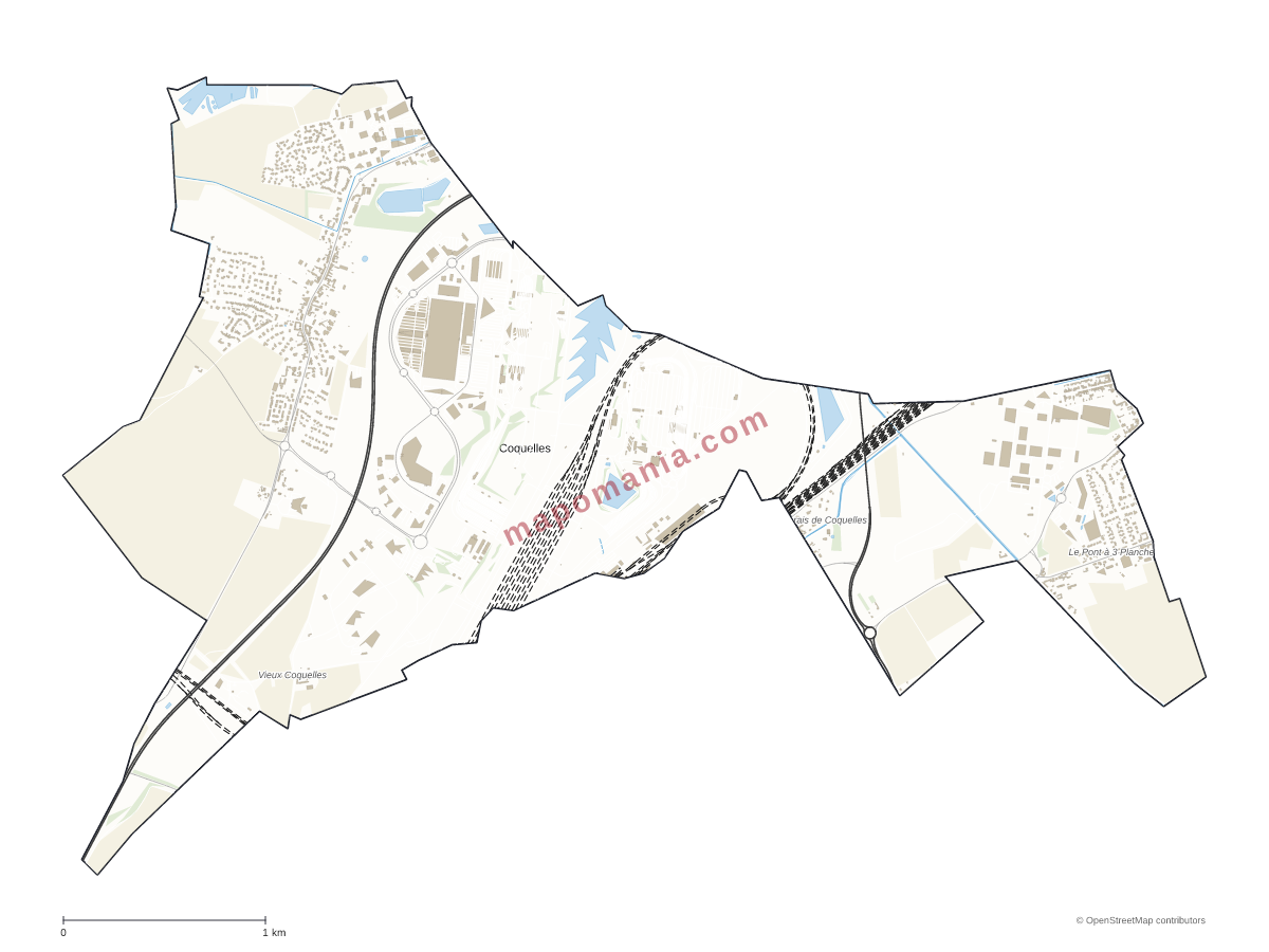 Carte de Coquelles à personnaliser