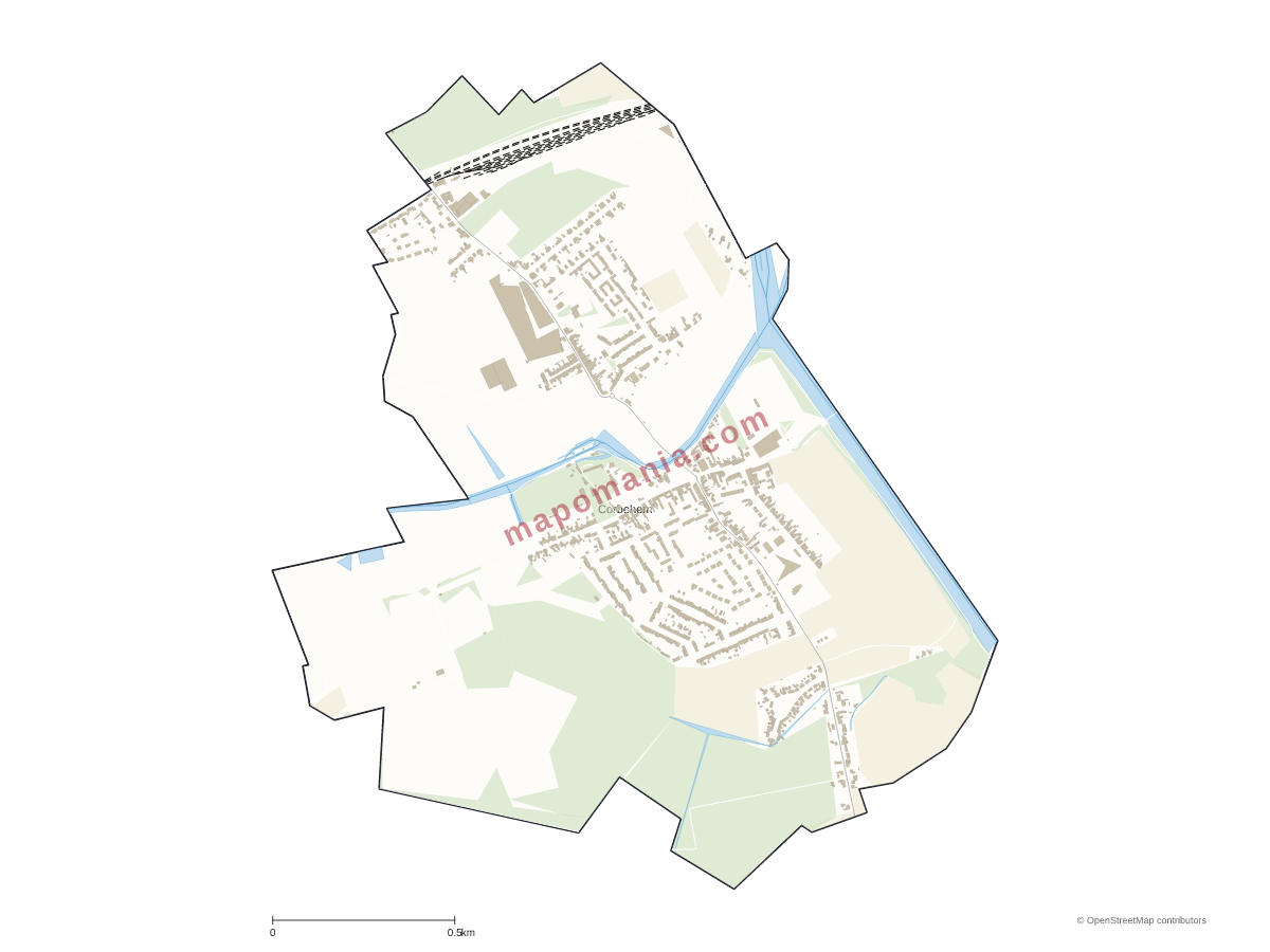 Carte de Corbehem à personnaliser