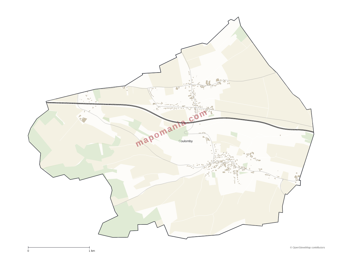 Carte de Coulomby à personnaliser