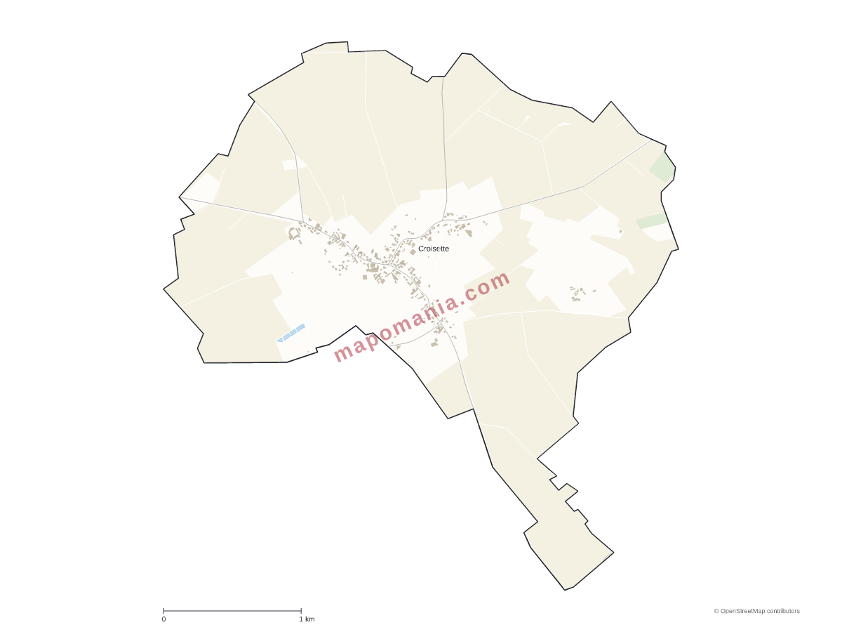 Carte de Croisette à personnaliser