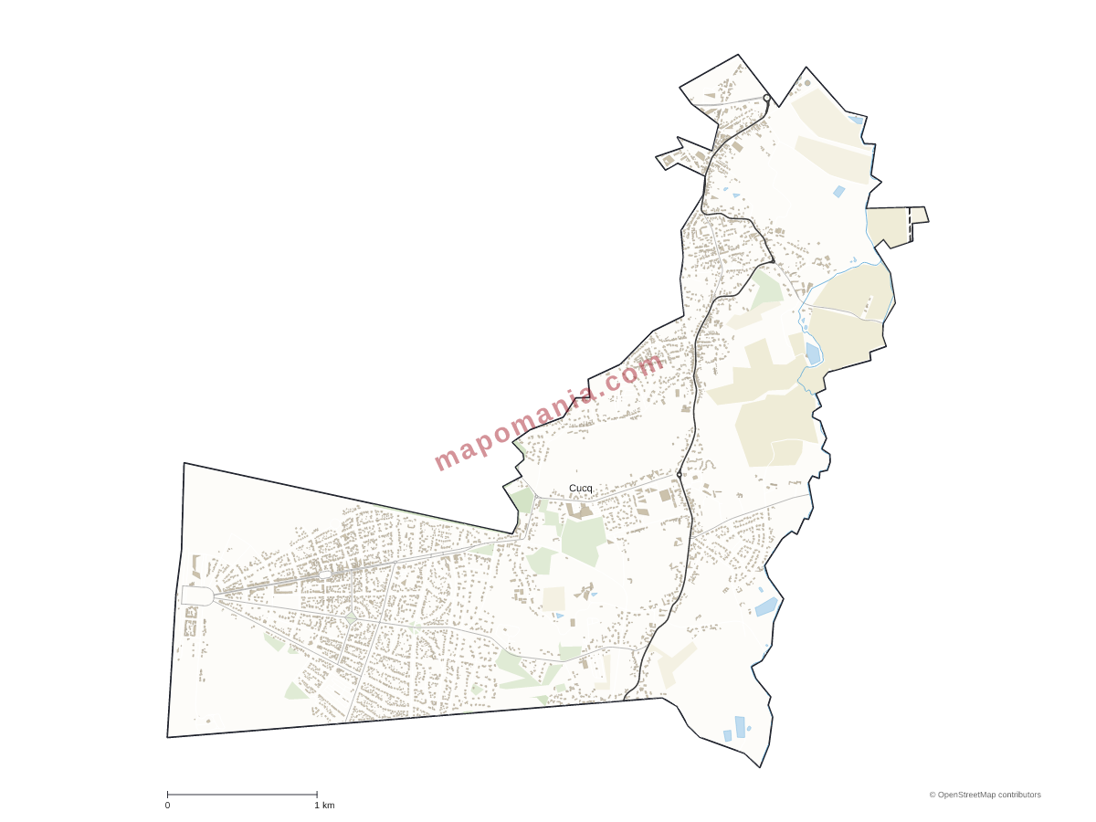 Carte de Cucq à personnaliser