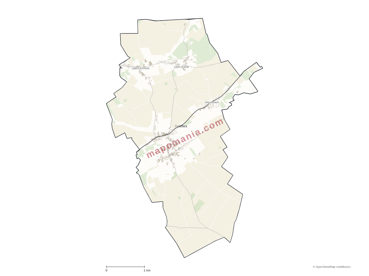 Carte de Delettes à personnaliser