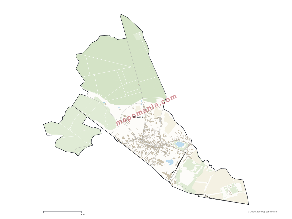 Carte de Desvres à personnaliser