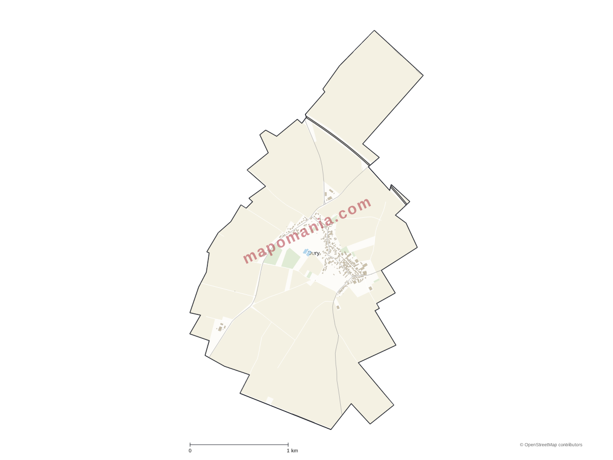 Carte de Dury à personnaliser