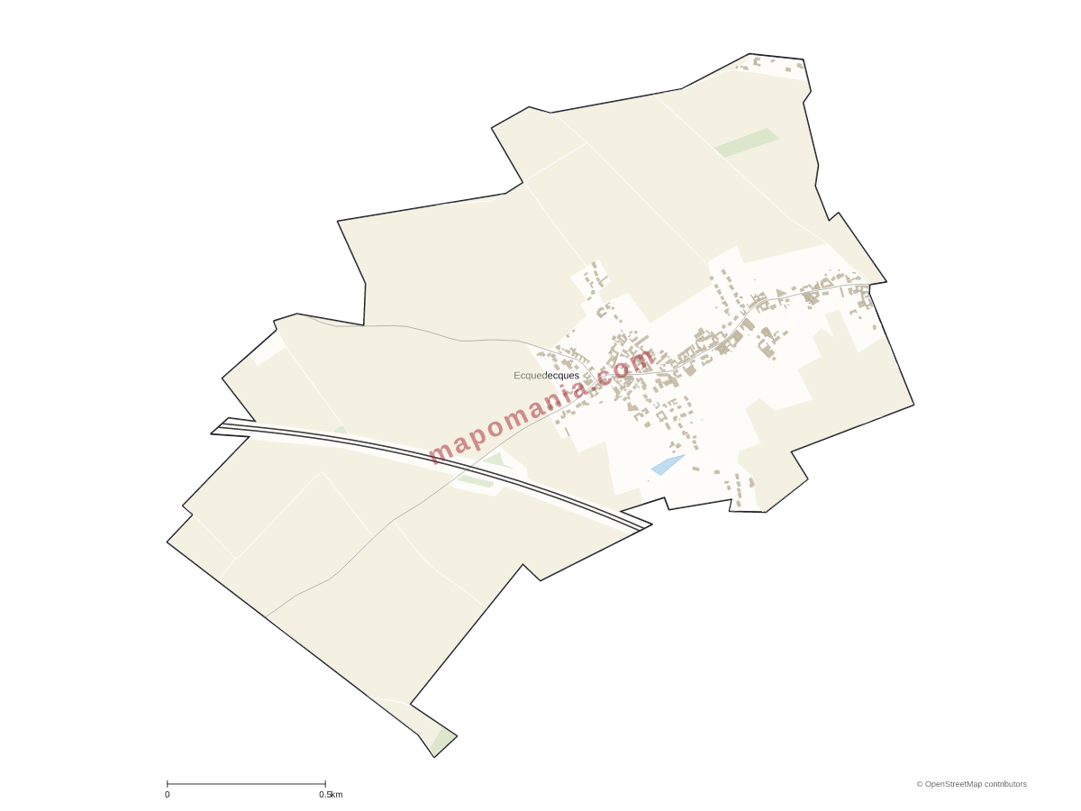Carte de Ecquedecques à personnaliser