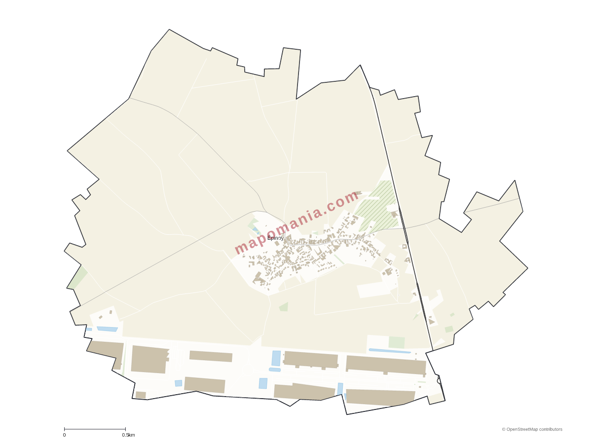 Carte de Épinoy à personnaliser