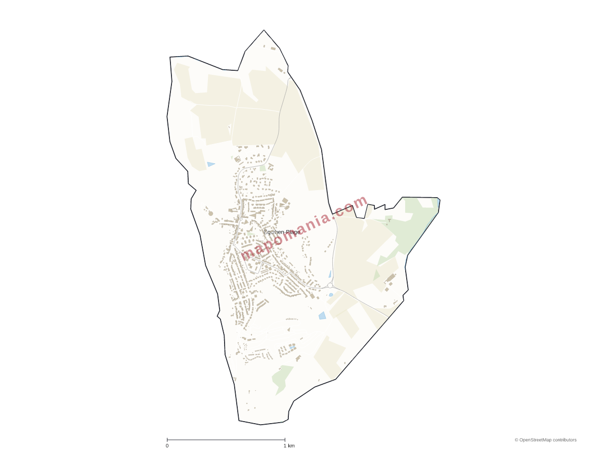 Carte de Équihen-Plage à personnaliser