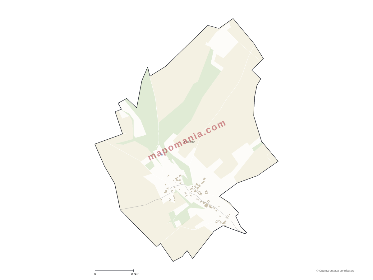 Carte de Équirre à personnaliser