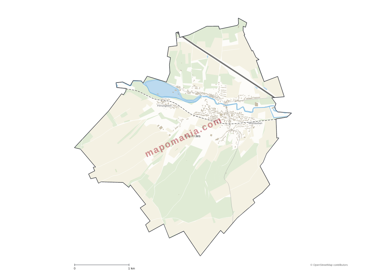 Carte de Esquerdes à personnaliser