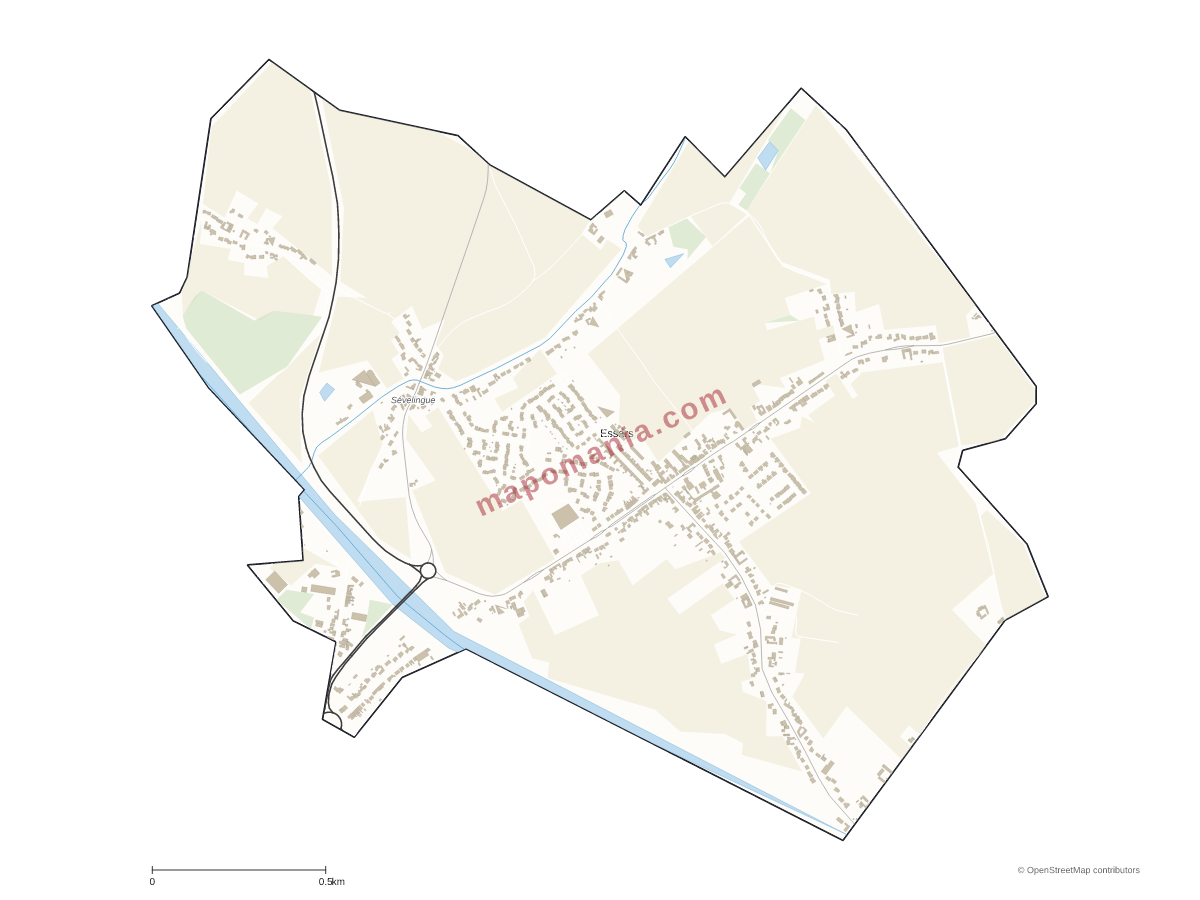 Carte de Essars à personnaliser