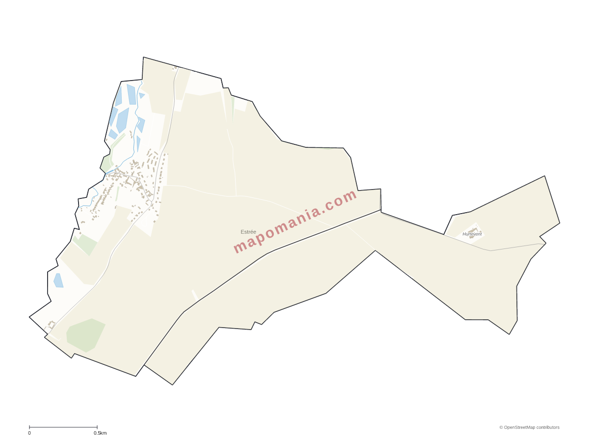 Carte de Estrée à personnaliser