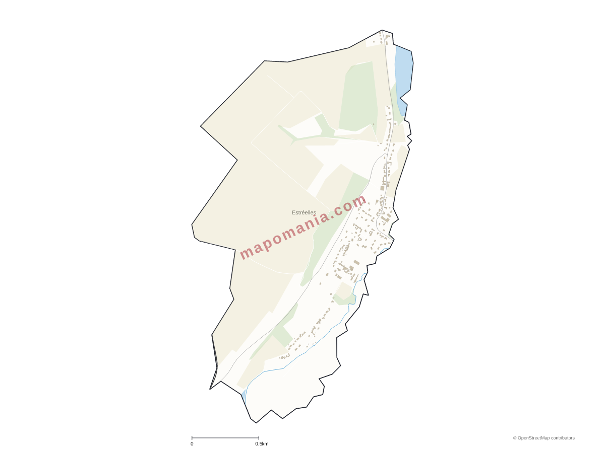 Carte de Estréelles à personnaliser